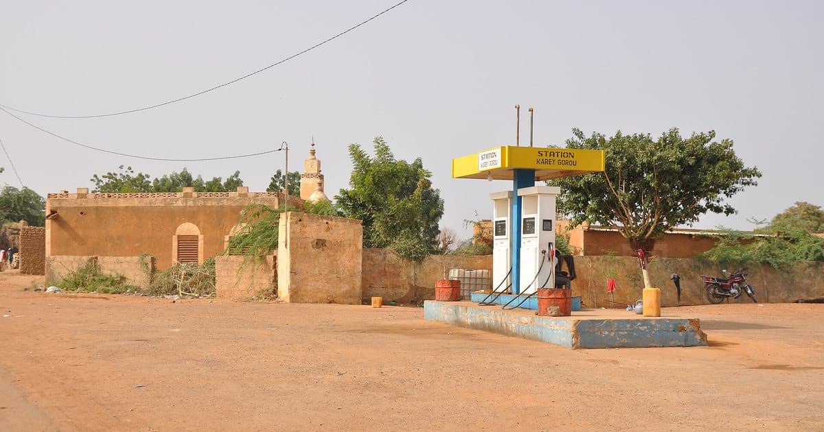 Village filling station in Karey Gorou, near Niamey, Niger