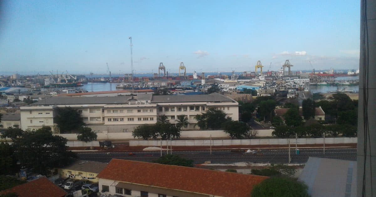 View of a West African port