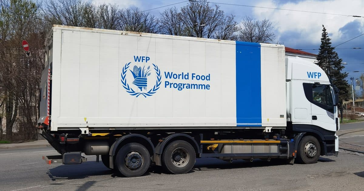 Aid convoy truck