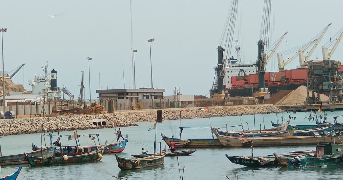 Terminal industriel du port de San Pedro, en Côte d'Ivoire